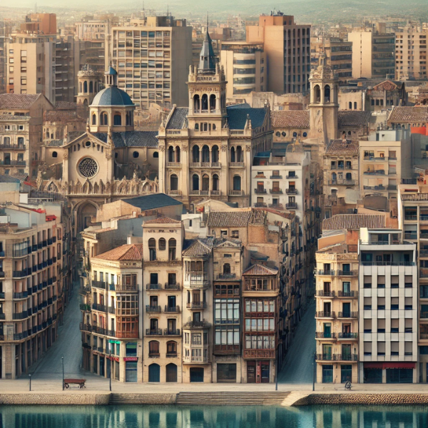 Imagen hiperrealista de edificios típicos de Lleida, España, con una mezcla de arquitectura tradicional y moderna. La escena debe parecer una fotografía actual y real de la ciudad, mostrando la mezcla única de edificios históricos y contemporáneos. La imagen debe captar la esencia de Lleida con sus estructuras características y su paisaje urbano.
https://vendermicasa.org/