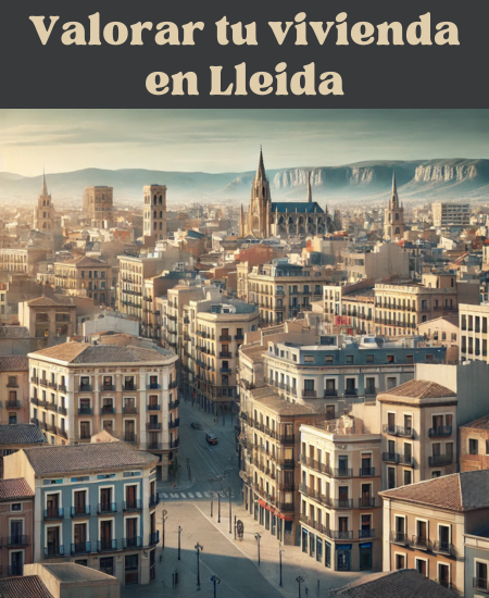 Imagen hiperrealista de edificios típicos de Lleida, España, con una mezcla de arquitectura tradicional y moderna. La escena debe parecer una fotografía actual y real de la ciudad, mostrando la mezcla única de edificios históricos y contemporáneos. La imagen debe captar la esencia de Lleida con sus estructuras características y su paisaje urbano. https://vendermicasa.org/