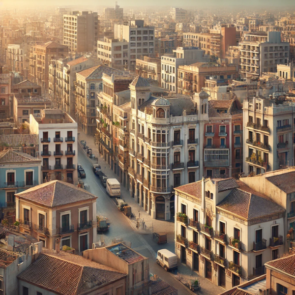 Imagen hiperrealista de edificios típicos de Tarragona, España, con una mezcla de arquitectura tradicional y moderna. La escena debe parecer una vista actual y real de la ciudad, combinando edificios históricos característicos con estructuras contemporáneas. La imagen debe captar la mezcla única de elementos arquitectónicos antiguos y nuevos que se encuentra en Tarragona.
https://www.vendermicasa.org/