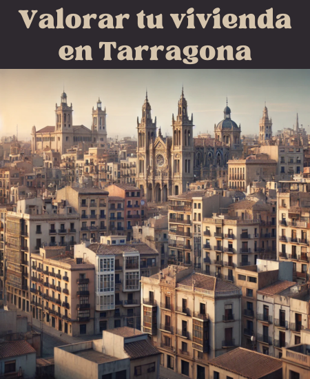 Imagen hiperrealista de edificios típicos de Tarragona, España, con una mezcla de arquitectura tradicional y moderna. La escena debe parecer una vista actual y real de la ciudad, combinando edificios históricos característicos con estructuras contemporáneas. La imagen debe captar la mezcla única de elementos arquitectónicos antiguos y nuevos que se encuentra en Tarragona. https://www.vendermicasa.org/