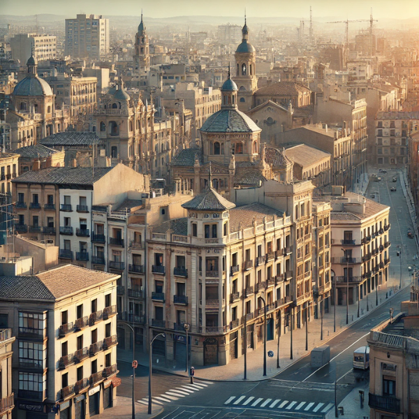 Imagen hiperrealista de edificios típicos de Zaragoza, España, que aparece como una escena actual y real de la ciudad. La imagen combina edificios tradicionales de la zona con estructuras más modernas, mostrando la diversidad arquitectónica de Zaragoza con una mezcla de elementos históricos y contemporáneos.
https://www.vendermicasa.org/